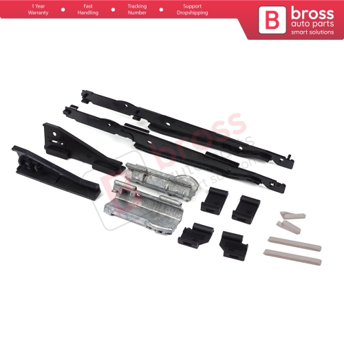 Panoramic Roof Sunroof Runner Slider Repair 14 Pcs Set 54138408062 for BMW 5 E39 X3 E83 X5 E53 E70