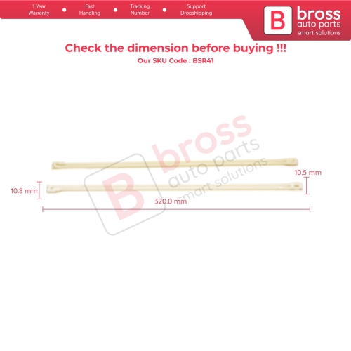 1 Pair Sunroof Rail Trim Bracket For Renault Scenic and Clio