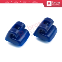 2 Pieces Sunvisor Sunshade Retainer for Mercedes E Class W123 W124 W126 W140 W201 Blue Color