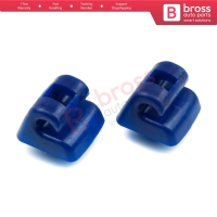 2 Pieces Sunvisor Sunshade Retainer for Mercedes E Class W123 W124 W126 W140 W201 Blue Color