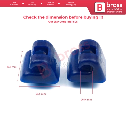 2 Pieces Sunvisor Sunshade Retainer for Mercedes E Class W123 W124 W126 W140 W201 Blue Color