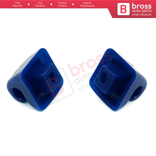 2 Pieces Sunvisor Sunshade Retainer for Mercedes E Class W123 W124 W126 W140 W201 Blue Color