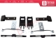8 Pieces Sunroof Shade Runner Slider Rail Trim Repair Clips for BMW 3 Series E46 2003-2006 Facelift 54137134516 54138246025