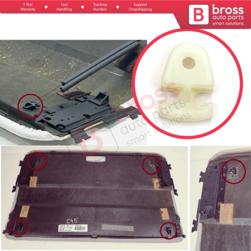 Sunroof Sun Shade Cover Panel Upholstery Repair Clips for Audi A6 S6 RS6 C6 4F 2004-2011 A4 B7 8E/8H 2004-2008 4F0877255B