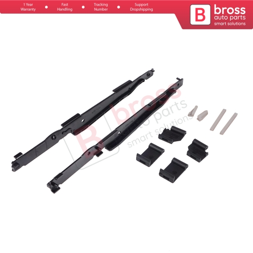 Panoramic Roof Sunroof Runner Slider Repair 10 Pcs Set 54138408062 for BMW 5 E39 X3 E83 X5 E53 E70