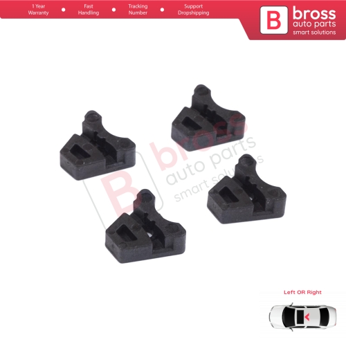 4 Pieces Sunroof Rail Frame Glass Slider Guide Repair Bracket for Mercedes CLA A C E Class W176 W177 W205 C207 C117