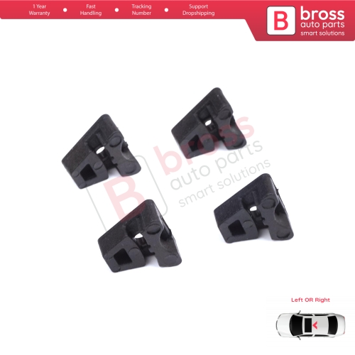 4 Pieces Sunroof Rail Frame Glass Slider Guide Repair Bracket for Mercedes CLA A C E Class W176 W177 W205 C207 C117