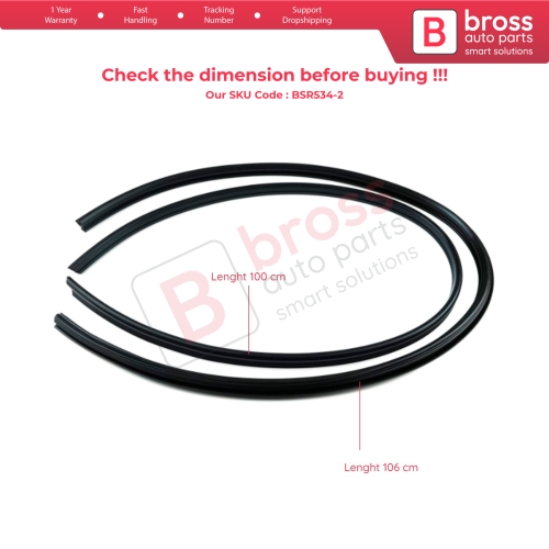 Sunroof Rubber Seal Gasket Set 1087820098 1157820198 for Mercedes W123 S123 C123 W126 W108 W109 W110 W112 W114 W115