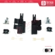8 Pieces Sunroof Slider Guide Rail Left Right Bracket Clips Set for BMW 5 Series E39 1996-2003 4/5 Door X5 E53 2000-2006 811694522 811694523