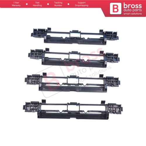 4 Pieces Roof Rail Trim Strip Carrier Cover Rack Plug Lid for Vauxhall Opel Astra H 2004-2014 Zafira B 2005-2015 5187877 5187878 