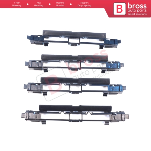 4 Pieces Roof Rail Trim Strip Carrier Cover Rack Plug Lid for Vauxhall Opel Astra H 2004-2014 Zafira B 2005-2015 5187877 5187878 