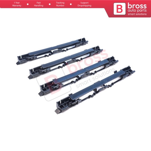 4 Pieces Roof Rail Trim Strip Carrier Cover Rack Plug Lid for Vauxhall Opel Astra H 2004-2014 Zafira B 2005-2015 5187877 5187878 