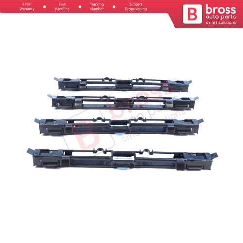 4 Pieces Roof Rail Trim Strip Carrier Cover Rack Plug Lid for Vauxhall Opel Astra H 2004-2014 Zafira B 2005-2015 5187877 5187878 