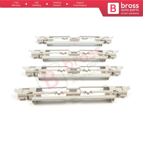 4 Pieces Roof Rail Trim Strip Carrier Cover Rack Plug Lid Beige for Vauxhall Opel Astra H 2004-2014 Zafira B 2005-2015 5187877 5187878