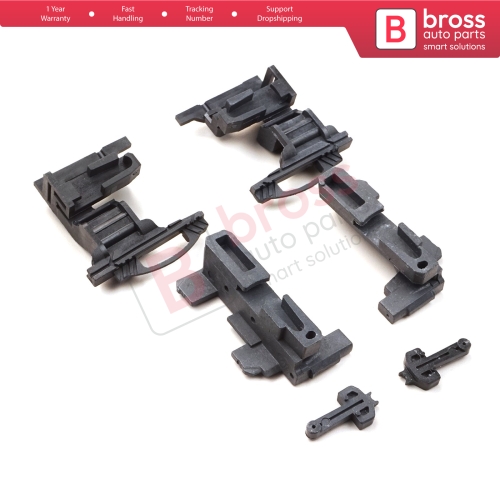 Sunroof Rail Guide Repair Plastic Clips Set 1697800244 for Mercedes A B Class W168 W169 W245