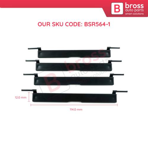 4 Pieces Roof Rack Port Cover Trim 51137312617 for BMW 3 F30 F31 F34 F35 114*12 mm