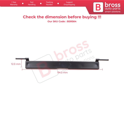 Roof Rack Port Cover Trim 51137312617 for BMW 3 F30 F31 F34 F35 Dimensions: 114*12 mm