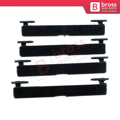 4 Pieces Roof Flap Rack Port Cover Trim A2057504100 for Mercedes C W205 95*12 mm