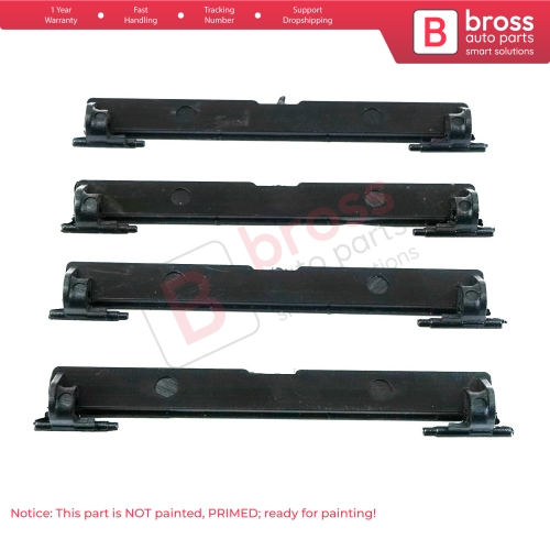 4 Pieces Roof Flap Rack Port Cover Trim A2057504100 for Mercedes C W205 95*12 mm