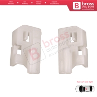 Sunroof Panoramic Roof Rear Curtain Stopper Repair Clips Bracket Left and Right Set 50006-393 for Hyundai I30