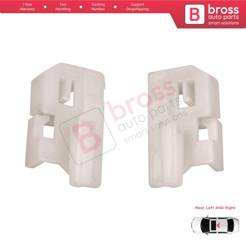 Sunroof Panoramic Roof Rear Curtain Stopper Repair Clips Bracket Left and Right Set 50006-393 for Hyundai I30