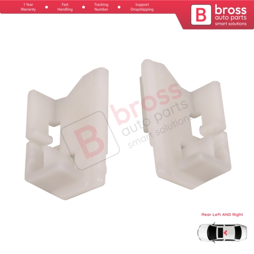 Sunroof Panoramic Roof Rear Curtain Stopper Repair Clips Bracket Left and Right Set 50006-393 for Hyundai I30