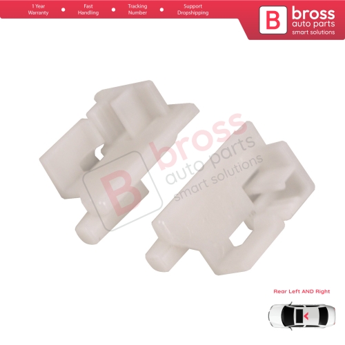 Sunroof Panoramic Roof Rear Curtain Stopper Repair Clips Bracket Left and Right Set 50006-393 for Hyundai I30