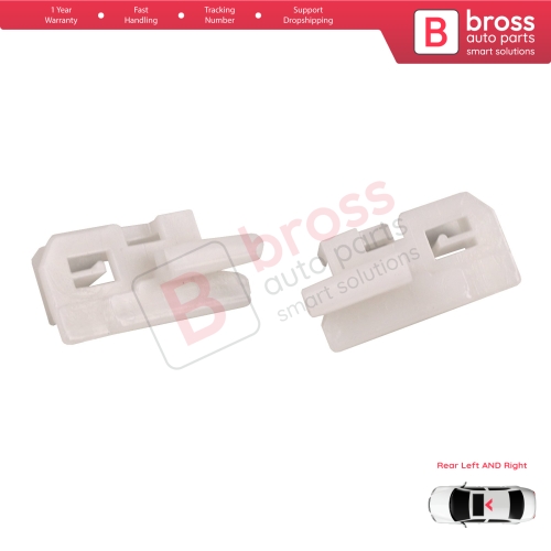 Sunroof Panoramic Roof Rear Curtain Stopper Repair Clips Bracket Left and Right Set 50006-393 for Hyundai I30