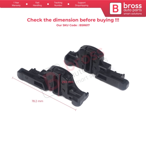 MySky Panoramic Roof Sunroof Slideway Ceiling Bracket Set for Jeep Renegade BU B1 BV 2014-On SUV Van 77368445