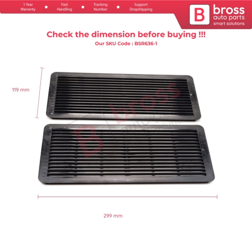 2 Pieces Sunroof Curtain Grille Vent Screen Cover Black A2117840644 for Mercedes W202 W203 W208 W209 W210 W211 W215 W219 W220 W240 W140