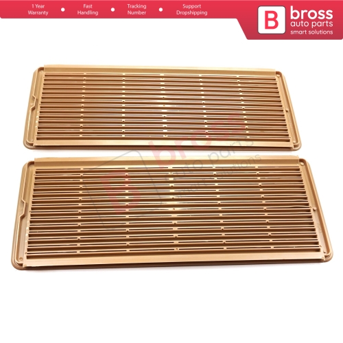 2 Pieces Sunroof Curtain Grille Vent Screen Cover Beige A2117840644 for Mercedes W202 W203 W208 W209 W210 W211 W215 W219 W220 W240 W140