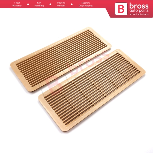 2 Pieces Sunroof Grille Vent Screen Cover Beige A2117840644 for Mercedes W203 W208 W209 W210 W211 W215 W219 W220 W240