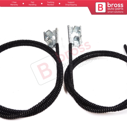 Sunroof Sliding Roof Glass Lifter Pull Cable Set Left Right for Peugeot 206 206+ 207 842461