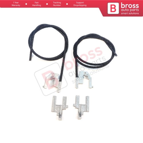Electric Sunroof Repair Track Drive Pull Bowden Cables Left and Right With Metal Mounting Bracket Hinges for Renault Megane MK1 Scenic MK1