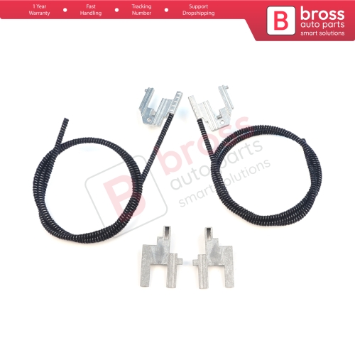 Electric Sunroof Repair Track Drive Pull Bowden Cables Left and Right With Metal Mounting Bracket Hinges for Renault Megane MK1 Scenic MK1