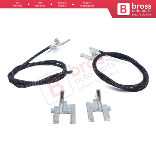 Electric Sunroof Repair Track Drive Pull Bowden Cables Left and Right With Metal Mounting Bracket Hinges for Renault Megane MK1 Scenic MK1