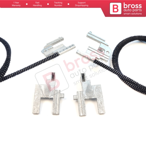 Electric Sunroof Repair Track Drive Pull Bowden Cables Left and Right With Metal Mounting Bracket Hinges for Renault Megane MK1 Scenic MK1