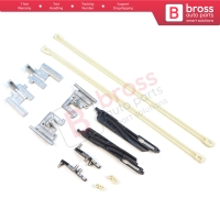 12 Pieces Sunroof Sliding Roof Slider Shifter Runner Lifter Guide Clips Repair Kit for Renault Clio MK2 II X65 BB CB SB 1998-2016