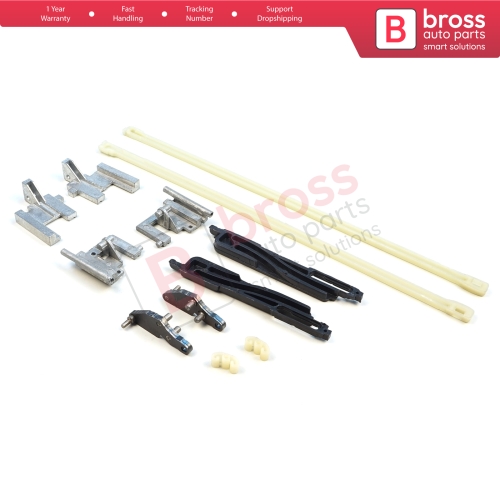 12 Pieces Sunroof Sliding Roof Slider Shifter Runner Lifter Guide Clips Repair Kit for Renault Clio MK2 II X65 BB CB SB 1998-2016