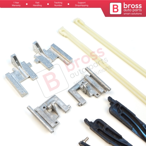 12 Pieces Sunroof Sliding Roof Slider Shifter Runner Lifter Guide Clips Repair Kit for Renault Clio MK2 II X65 BB CB SB 1998-2016