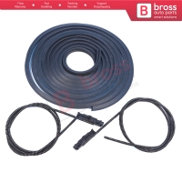 Sliding Sunroof Frame Rubber Seal 490 cm Wind Deflector Sliding Block Cable For Mercedes A B Class W169 W245 A1697800244