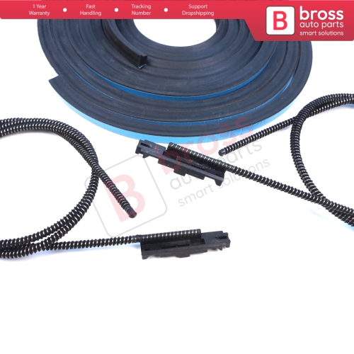 Sliding Sunroof Frame Rubber Seal 490 cm Wind Deflector Sliding Block Cable For Mercedes A B Class W169 W245 A1697800244