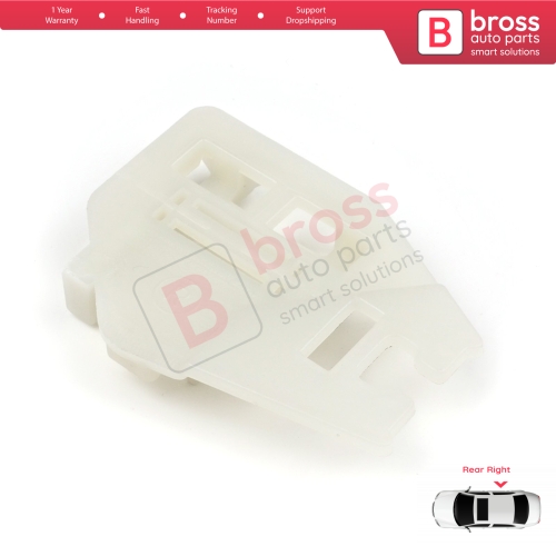 Window Regulator Repair Clips Rear Right Door for BMW 3 E46 1998-2005 X5 E53 2000-2006 51357125060 51358212100