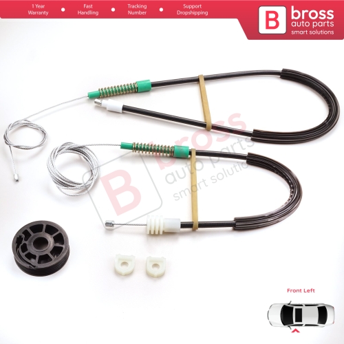Window Regulator Repair Kit Left for Volvo C70 MK1 872 1996-2002 2-Door Coupe 9467884
