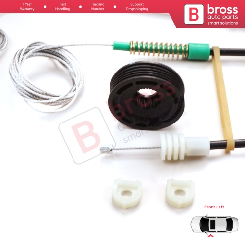 Window Regulator Repair Kit Left for Volvo C70 MK1 872 1996-2002 2-Door Coupe 9467884
