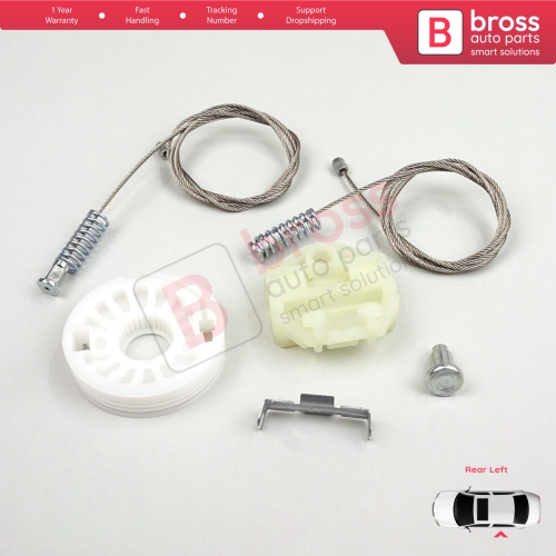 Window Regulator Repair Kit Rear Left for Vauxhall Opel Astra H A04 2004-2014 4/5 Door 13100423
