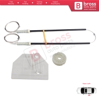 Power Window Regulator Repair Set Rear Left Door for Audi A6 C6 S6 4F 4F2 4F5 2004-2011 4/5 Door 4F0839461