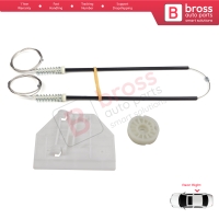 Power Window Regulator Repair Set Rear Right Door for Audi A6 C6 S6 4F 4F2 4F5 2004-2011 4/5 Door 4F0839462