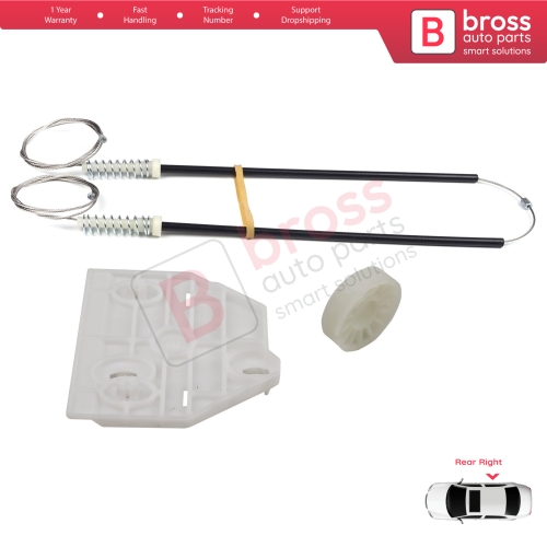 Power Window Regulator Repair Set Rear Right Door for Audi A6 C6 S6 4F 4F2 4F5 2004-2011 4/5 Door 4F0839462