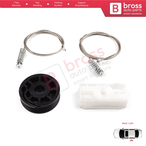 Window Regulator Repair Kit Rear Left for Jaguar XK8 XKR X100 1997-2006 Coupe Convertible C2N3914